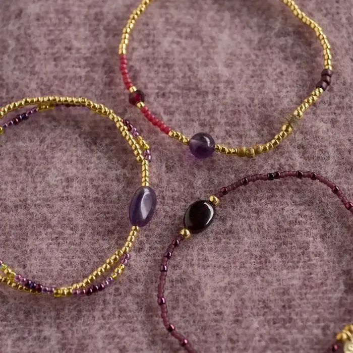 A BEAUTIFUL STORY BS AMUSE AMETHYST BRACELET