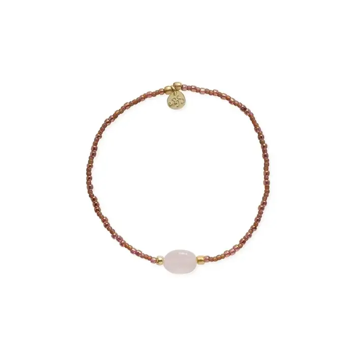 A BEAUTIFUL STORY BS UNWRITTEN ROSE QUARTZ BRACELET