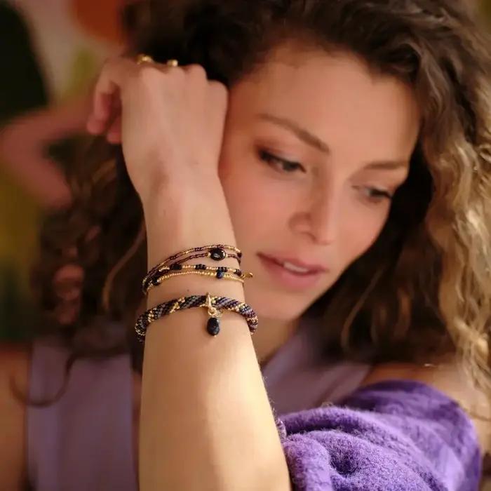 A BEAUTIFUL STORY BS BALANCED LAPIS LAZULI BRACELET