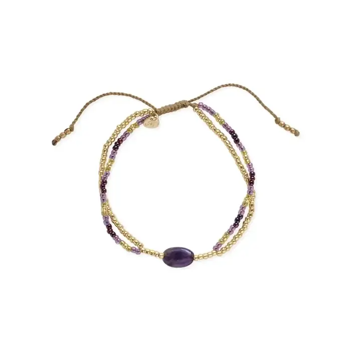 A BEAUTIFUL STORY BS SHINING AMETHYST BRACELET