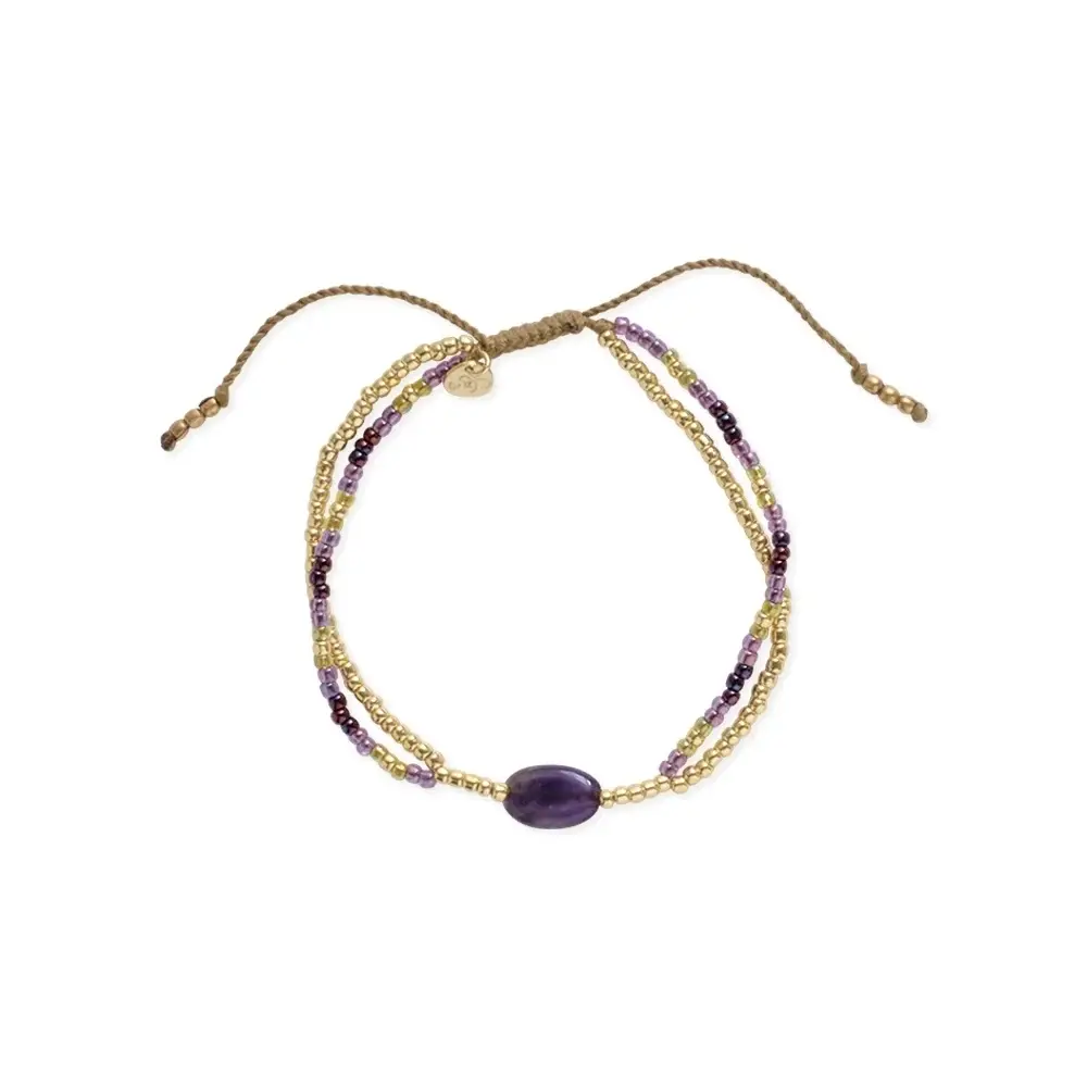 A BEAUTIFUL STORY BS SHINING AMETHYST BRACELET