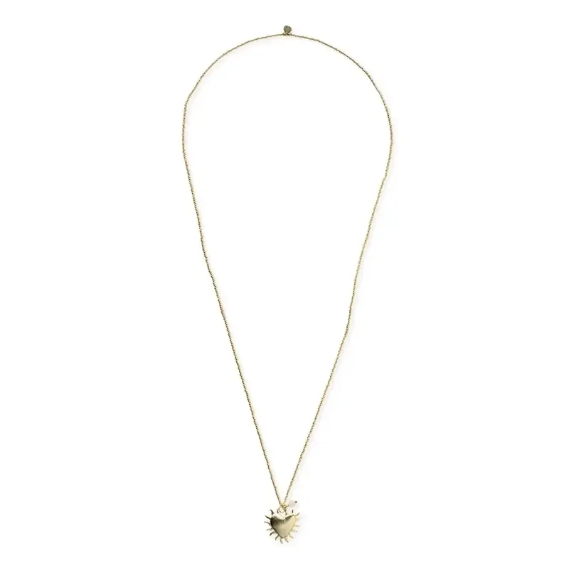 A BEAUTIFUL STORY BS PARADISE FIRE HEART NECKLACE