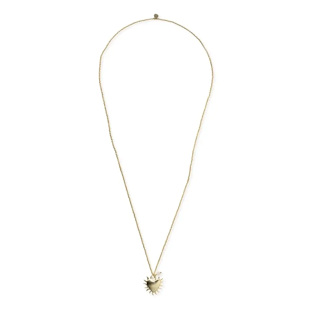 A BEAUTIFUL STORY BS PARADISE FIRE HEART NECKLACE