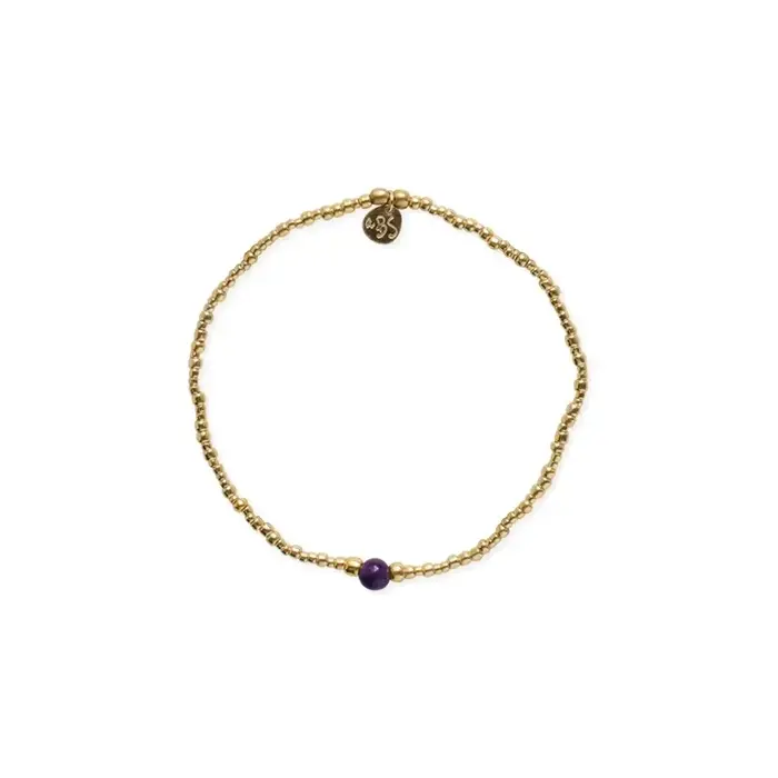 A BEAUTIFUL STORY BS STILLNESS AMETHYST BRACELET