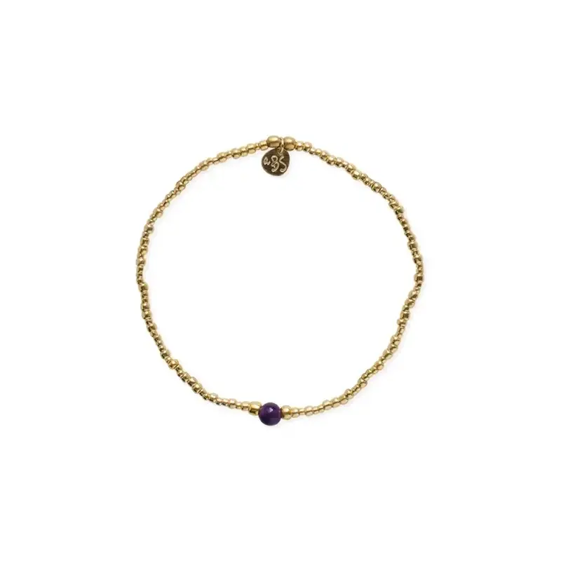 A BEAUTIFUL STORY BS STILLNESS AMETHYST BRACELET