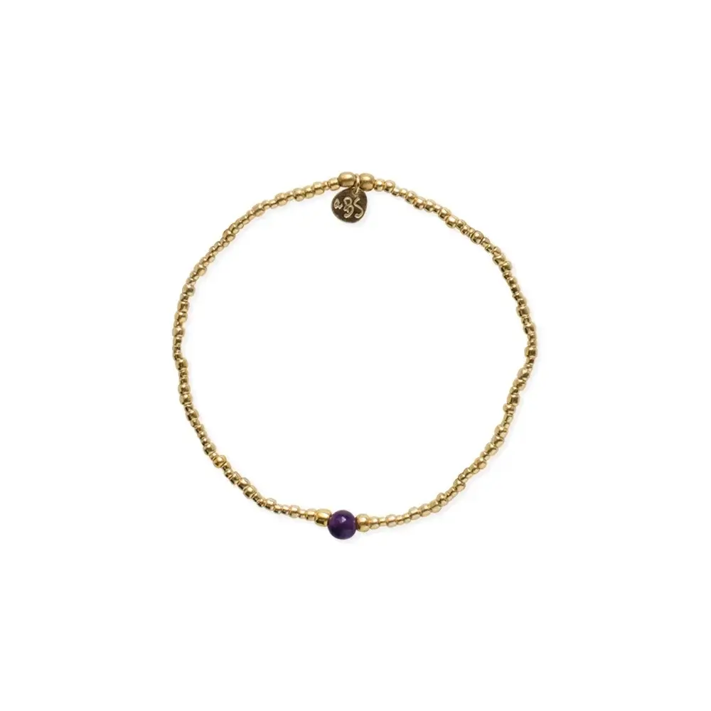 A BEAUTIFUL STORY BS STILLNESS AMETHYST BRACELET