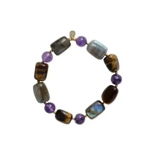 A BEAUTIFUL STORY BS OUTSPOKEN AMETHYST BRACELET