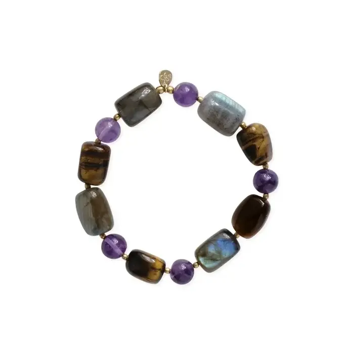 A BEAUTIFUL STORY BS OUTSPOKEN AMETHYST BRACELET