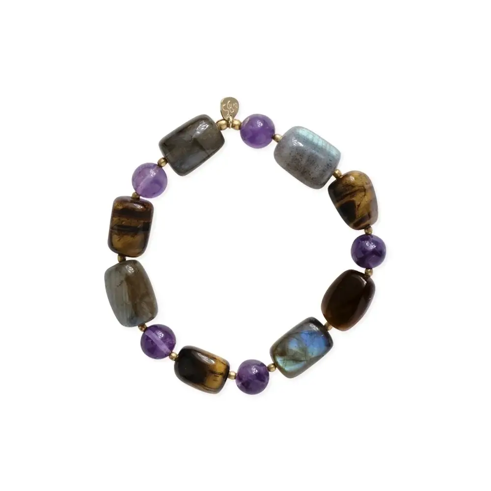 A BEAUTIFUL STORY BS OUTSPOKEN AMETHYST BRACELET