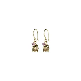 A BEAUTIFUL STORY BS GENEROUS AMETHYST EARRINGS
