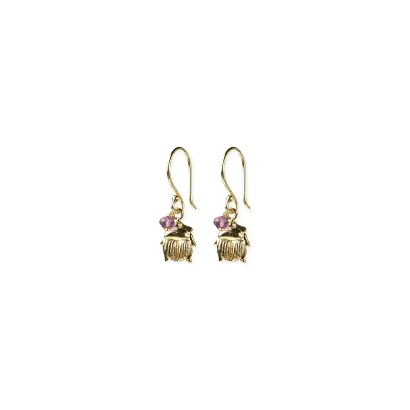 A BEAUTIFUL STORY BS GENEROUS AMETHYST EARRINGS