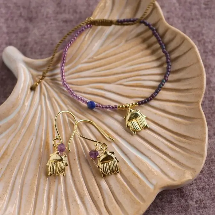 A BEAUTIFUL STORY BS GENEROUS AMETHYST EARRINGS