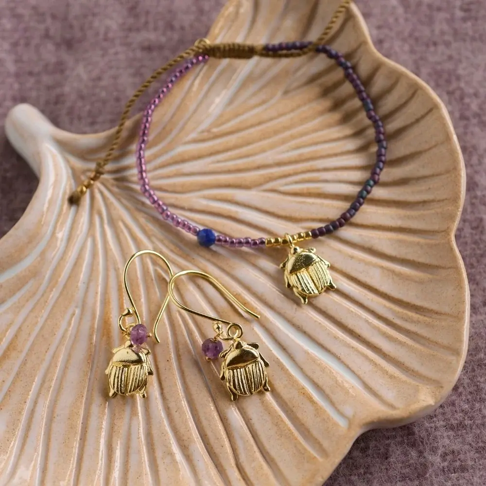 A BEAUTIFUL STORY BS GENEROUS AMETHYST EARRINGS