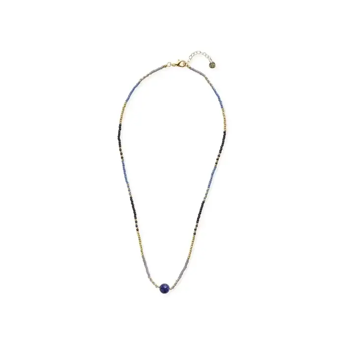 A BEAUTIFUL STORY BS DUSK LAPIS LAZULI NECKLACE