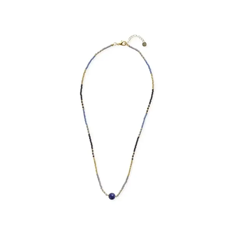 A BEAUTIFUL STORY BS DUSK LAPIS LAZULI NECKLACE