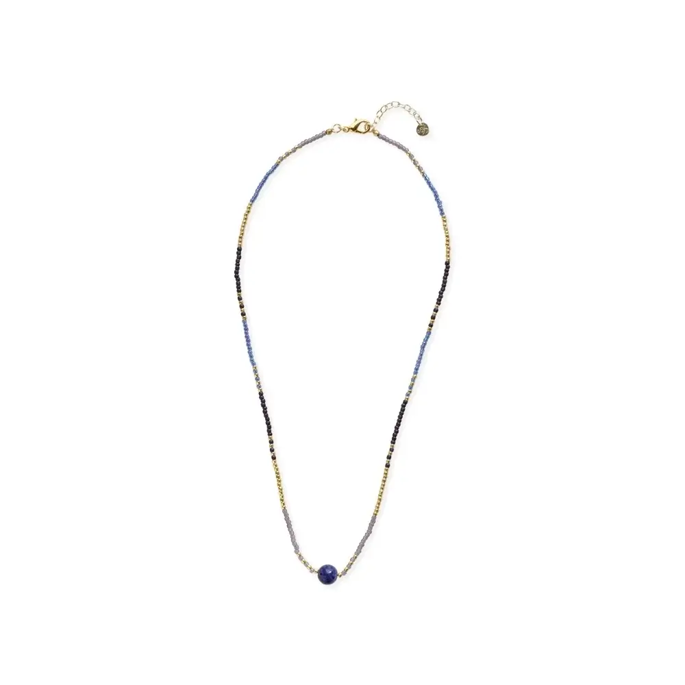A BEAUTIFUL STORY BS DUSK LAPIS LAZULI NECKLACE