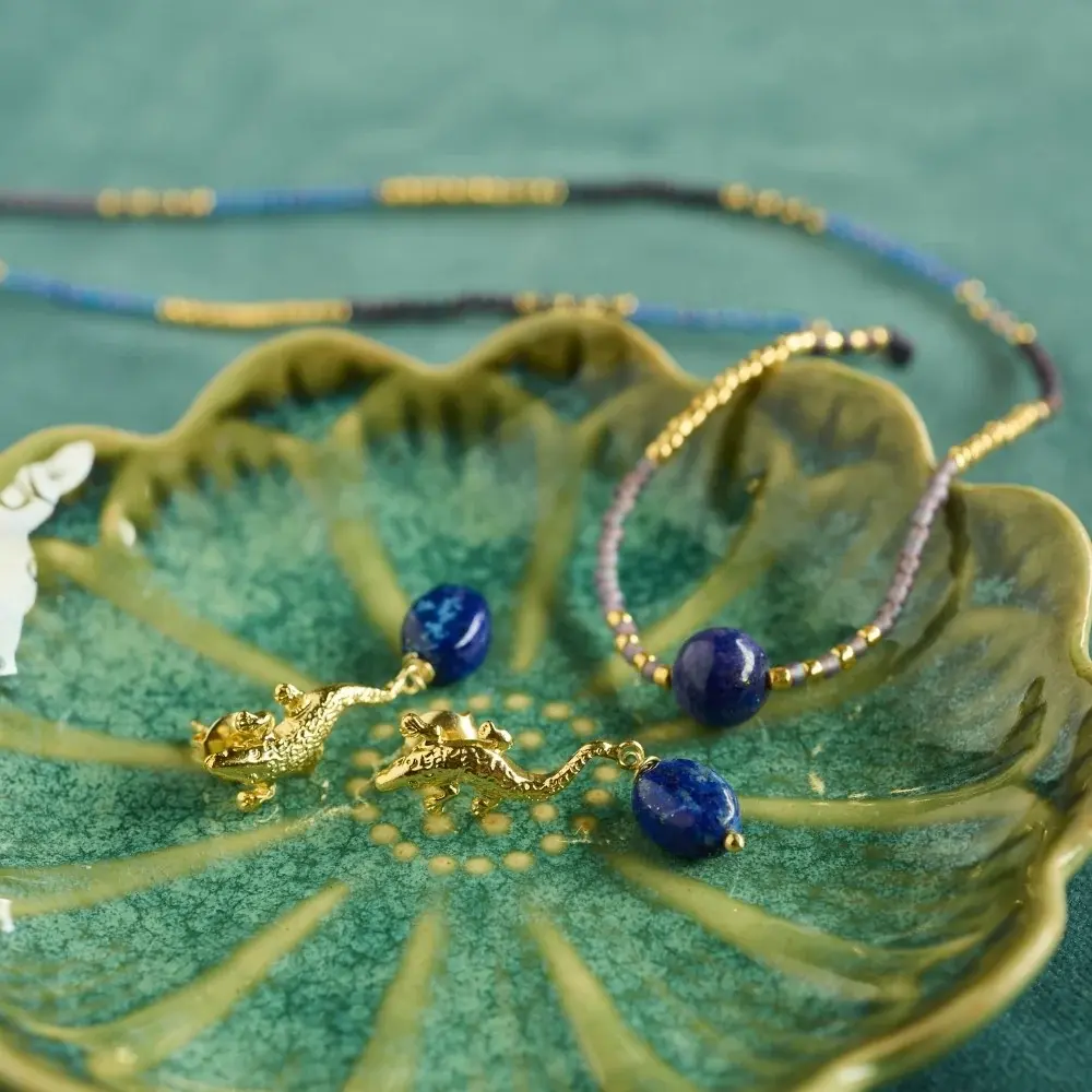 A BEAUTIFUL STORY BS DUSK LAPIS LAZULI NECKLACE