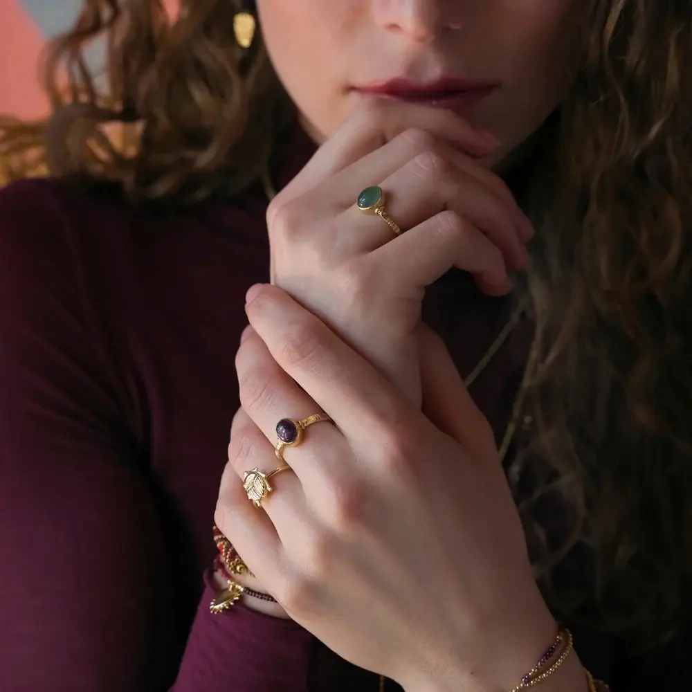 A BEAUTIFUL STORY BS CERTAIN AMETHYST RING