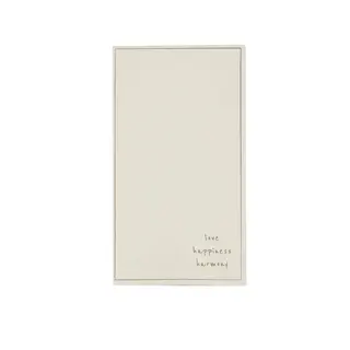 ZUSSS ZUSSS SERVETTEN RECHTHOEK HAPPINESS SAND / DARK BROWN