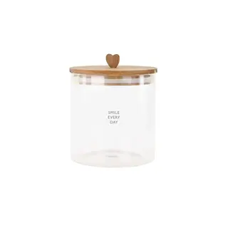 ZUSSS ZUSSS STORAGE JAR SMILE EVERY DAY S NATUREL