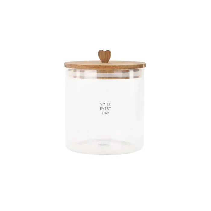 ZUSSS ZUSSS STORAGE JAR SMILE EVERY DAY S NATUREL