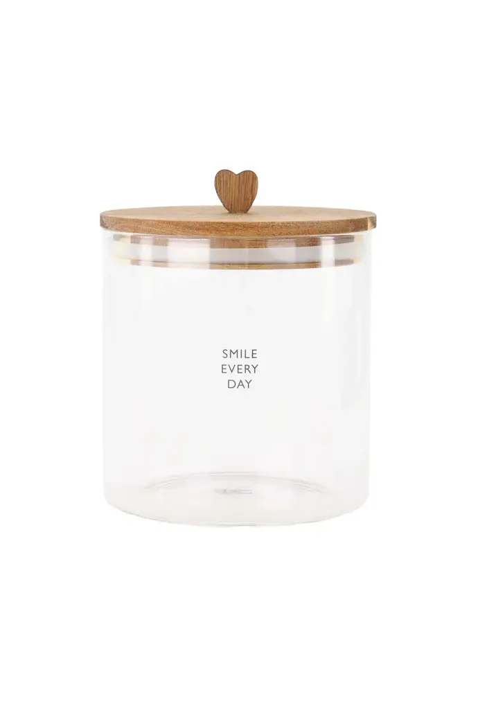 ZUSSS ZUSSS STORAGE JAR SMILE EVERY DAY S NATUREL