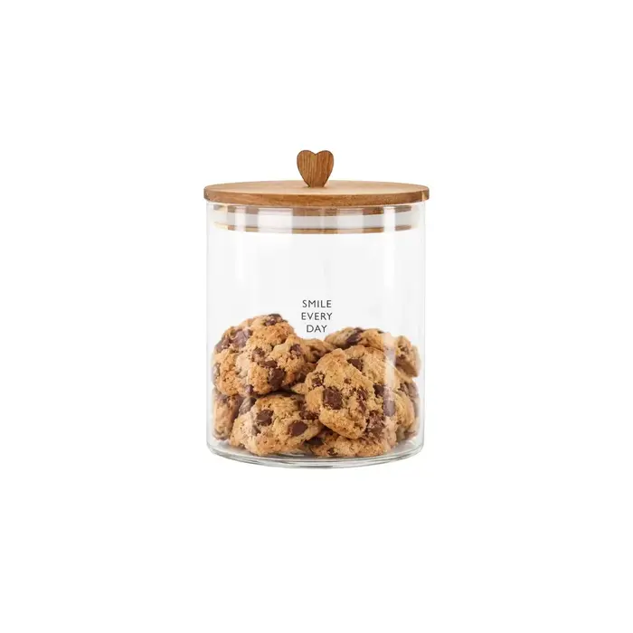 ZUSSS ZUSSS STORAGE JAR SMILE EVERY DAY S NATUREL