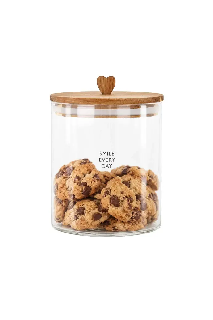 ZUSSS ZUSSS STORAGE JAR SMILE EVERY DAY S NATUREL