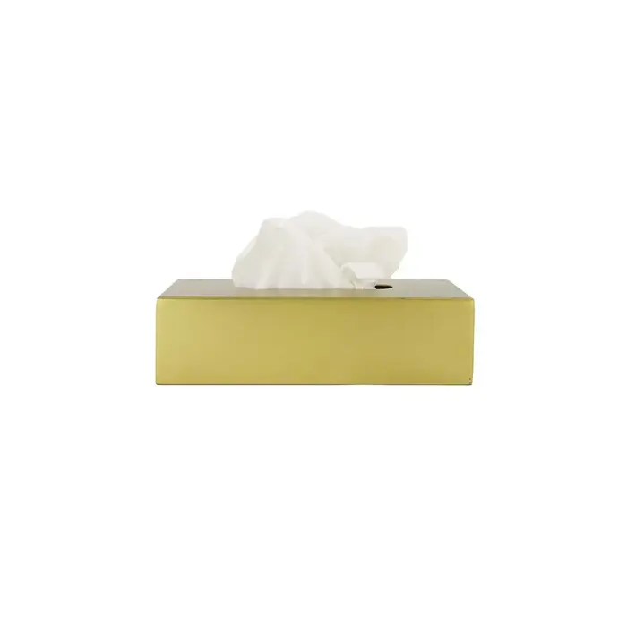 ZUSSS ZUSSS TISSUE BOX HEART GOLD