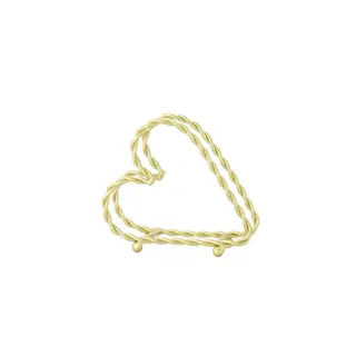 ZUSSS ZUSSS NAPKIN HOLDER METAL HEART SHAPE GOLD