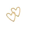ZUSSS SET OF 2 TRIVETS WOOD HEART SHAPE NATUREL