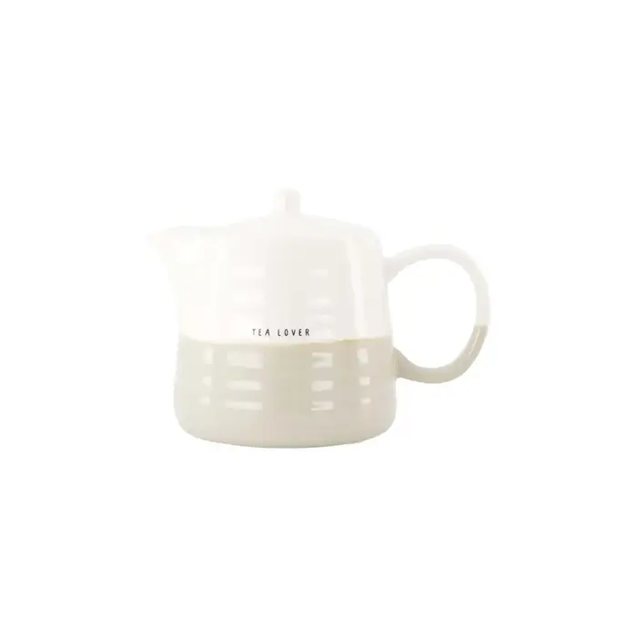 ZUSSS ZUSSS TEAPOT TEA LOVER WHITE / SAND