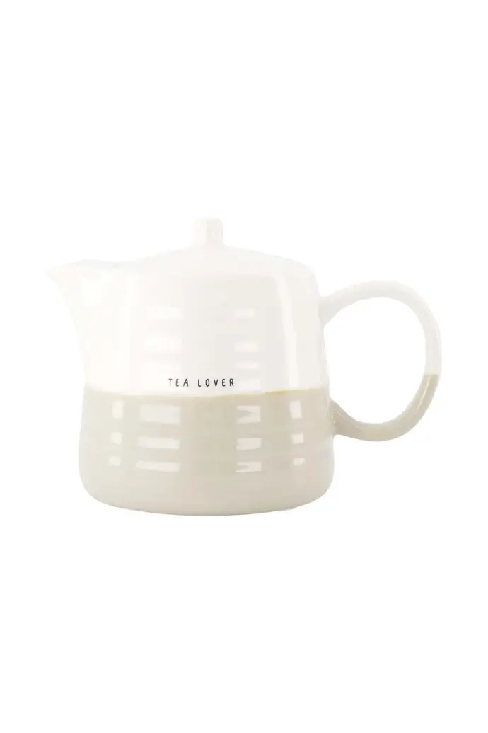 ZUSSS ZUSSS TEAPOT TEA LOVER WHITE / SAND