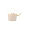 ZUSSS TEA MUG TEA TIME WHITE / DARK SAND