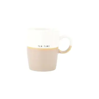 ZUSSS ZUSSS TEA MUG TEA TIME WHITE / DARK SAND