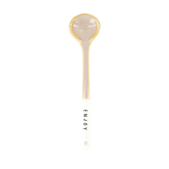 ZUSSS ZUSSS TEASPOON ENJOY WHITE / DARK SAND