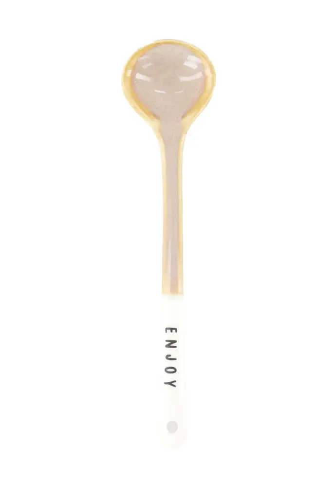 ZUSSS ZUSSS TEASPOON ENJOY WHITE / DARK SAND