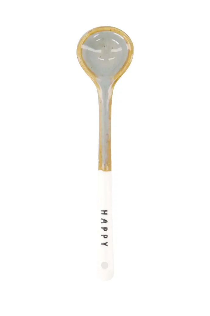 ZUSSS ZUSSS TEASPOON HAPPY WHITE / ASH BLUE