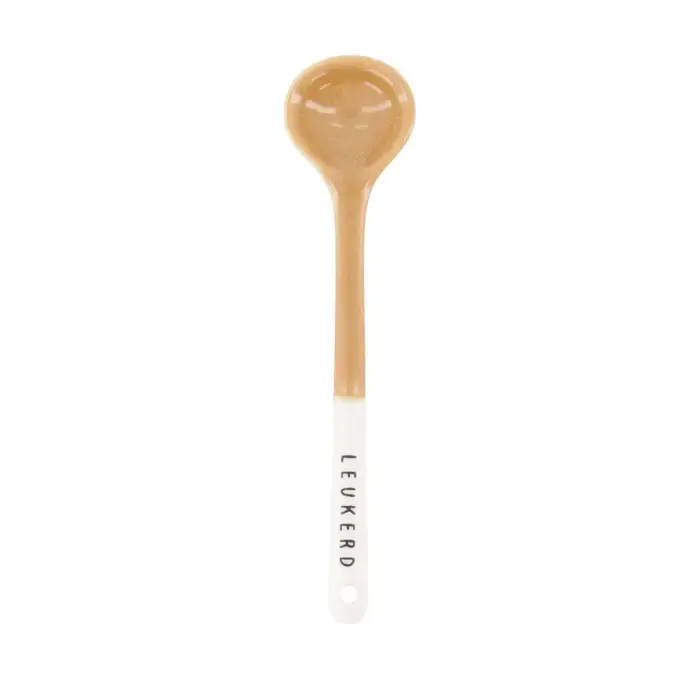 ZUSSS ZUSSS TEASPOON LEUKERD WHITE / CAMEL