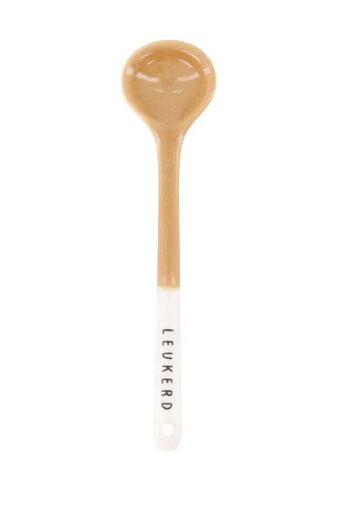 ZUSSS ZUSSS TEASPOON LEUKERD WHITE / CAMEL