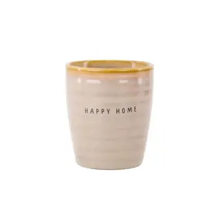 ZUSSS ZUSSS COFFEE MUG HAPPY HOME CREME