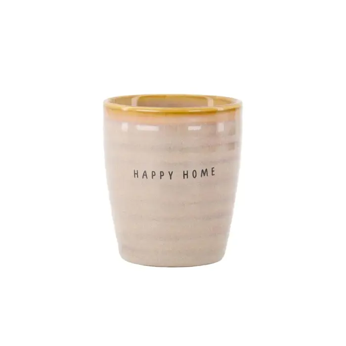 ZUSSS ZUSSS COFFEE MUG HAPPY HOME CREME