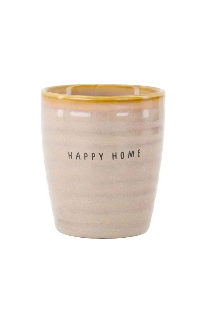 ZUSSS ZUSSS COFFEE MUG HAPPY HOME CREME