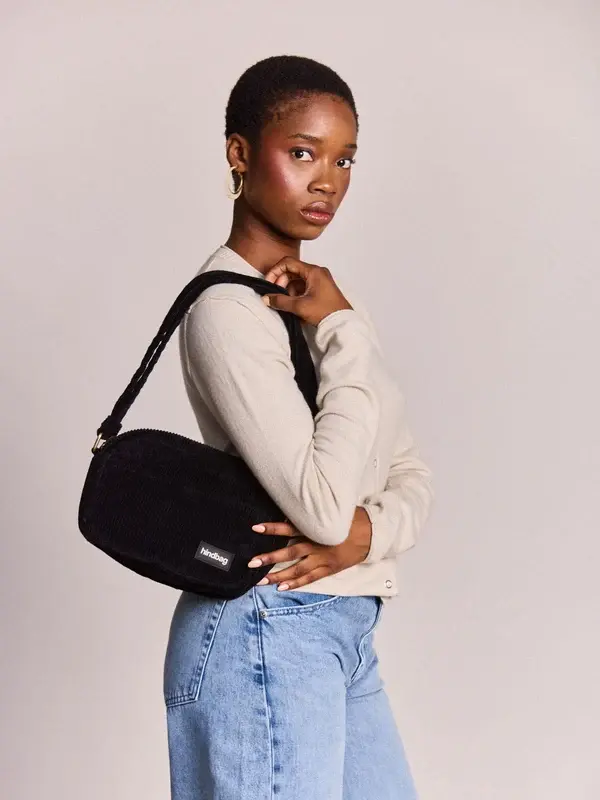 HINDBAG HINDBAG NINO VELOURS NOIR