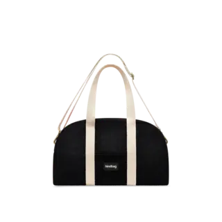 HINDBAG HINDBAG CHARLIE BOWLING BAG VELOURS NOIR