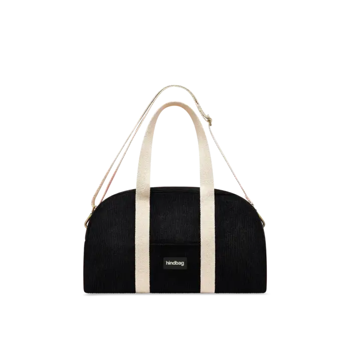 HINDBAG HINDBAG CHARLIE BOWLING BAG VELOURS NOIR