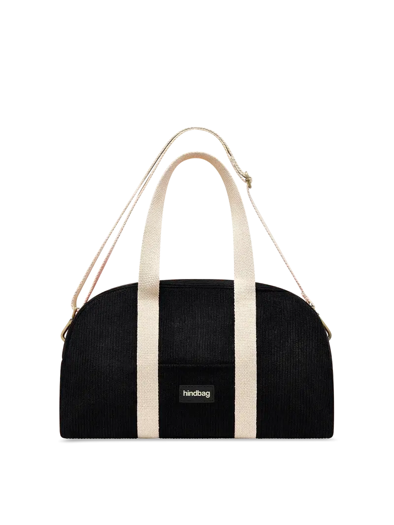 HINDBAG HINDBAG CHARLIE BOWLING BAG VELOURS NOIR