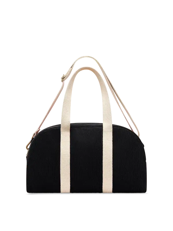 HINDBAG HINDBAG CHARLIE BOWLING BAG VELOURS NOIR