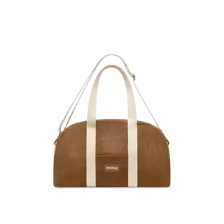HINDBAG HINDBAG CHARLIE BOWLING BAG VELOURS MACCHIATO