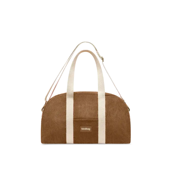 HINDBAG HINDBAG CHARLIE BOWLING BAG VELOURS MACCHIATO